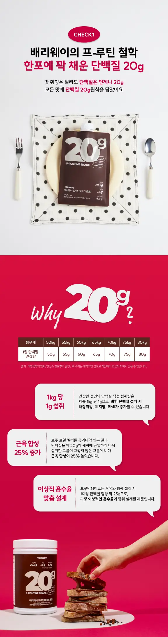 [송이송이PICK]배리웨이 프루틴 쉐이크 50g X7포 3종 중 택1 (초코, 커피, 곡물) 상세페이지 4